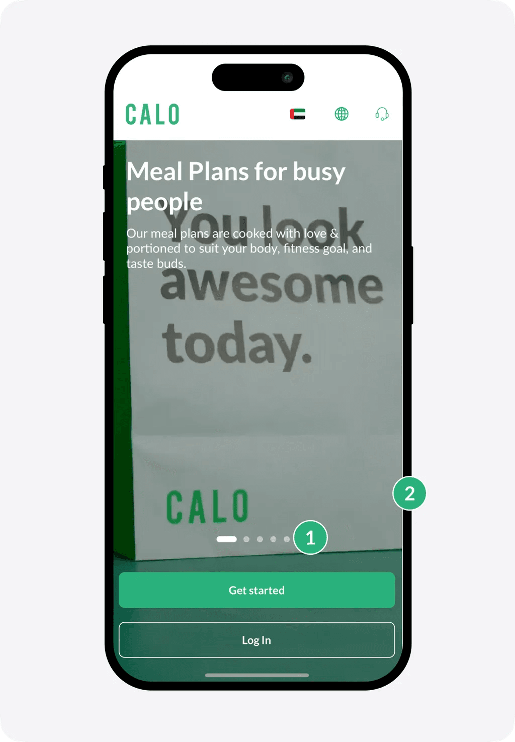 1. Landing Screen